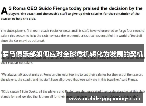 罗马俱乐部如何应对全球危机转化为发展的契机