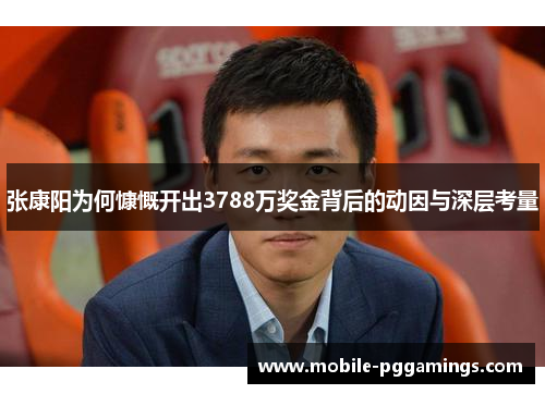 张康阳为何慷慨开出3788万奖金背后的动因与深层考量