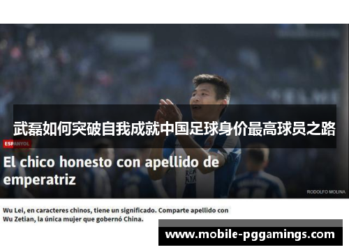 武磊如何突破自我成就中国足球身价最高球员之路