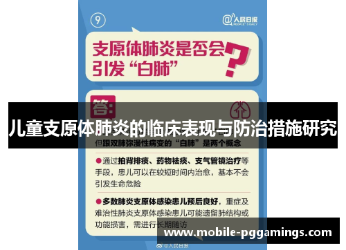 儿童支原体肺炎的临床表现与防治措施研究